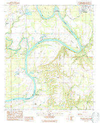 Blackwell Bend 1987 topographic map thumbnail