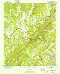 Blount Springs 1951 topographic map thumbnail