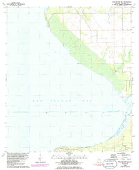 Bon Secour Bay 1980 topographic map thumbnail