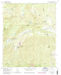 Borden Springs 1966 topographic map thumbnail