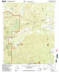 Borden Springs 2001 topographic map thumbnail