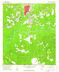 Brewton South 1960 topographic map thumbnail