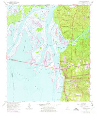 Bridgehead 1953 topographic map preview
