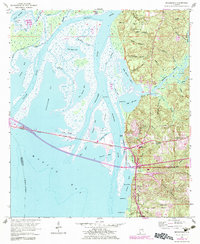 Bridgehead 1953 topographic map thumbnail