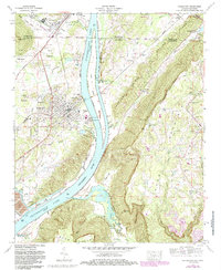 Bridgeport 1974 topographic map thumbnail
