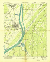 Bridgeport 1936 topographic map thumbnail