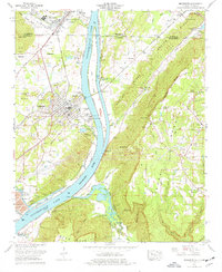 Bridgeport 1974 topographic map thumbnail