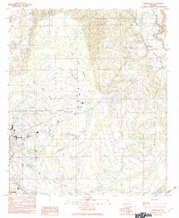 Burnsville 1982 topographic map thumbnail