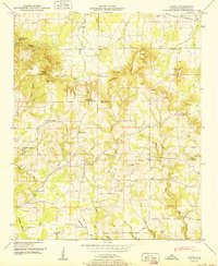 Caddo 1950 topographic map thumbnail