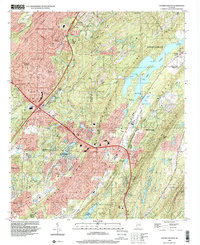 Cahaba Heights 1998 topographic map thumbnail