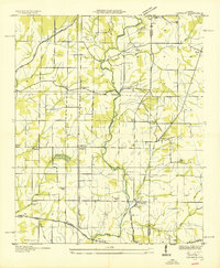 Capshaw 1936 topographic map preview