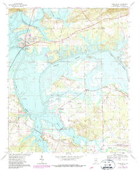 Cedar Bluff 1967 topographic map thumbnail