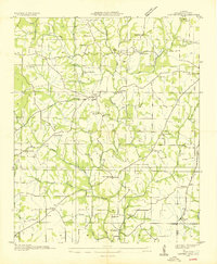 Center Hill 1936 topographic map thumbnail