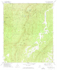 Cheaha Mountain 1969 topographic map thumbnail