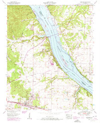 Cherokee 1954 topographic map thumbnail