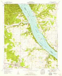 Cherokee 1954 topographic map preview