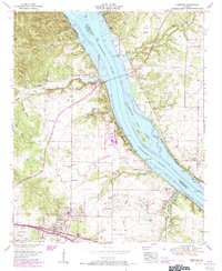Cherokee 1954 topographic map thumbnail