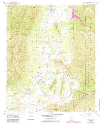 Choccolocco 1954 topographic map thumbnail