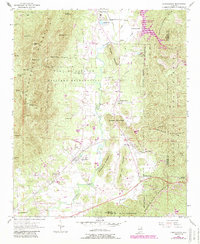 Choccolocco 1954 topographic map thumbnail