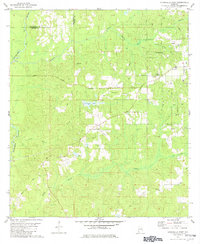 Citronelle West 1982 topographic map thumbnail