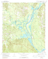 Coffeeville Lock And Dam 1971 topographic map thumbnail