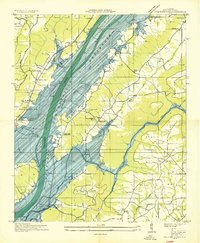 Columbus City 1936 topographic map thumbnail