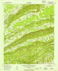 Cox Gap 1947 topographic map preview