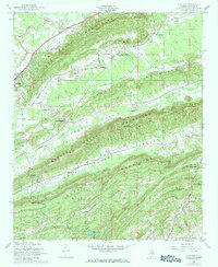 Cox Gap 1947 topographic map thumbnail