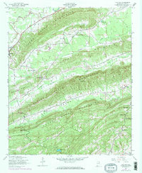 Cox Gap 1947 topographic map thumbnail