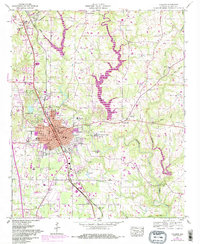 Cullman 1957 topographic map preview