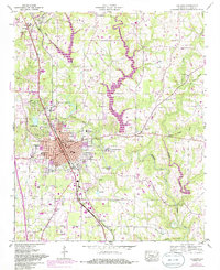 Cullman 1957 topographic map thumbnail