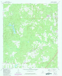 Cusseta 1971 topographic map thumbnail