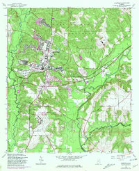 Daleville 1960 topographic map thumbnail