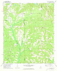 Danielsville 1971 topographic map thumbnail