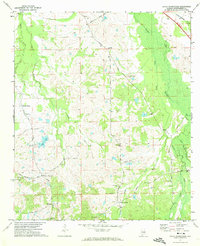Davis Crossroads 1971 topographic map thumbnail