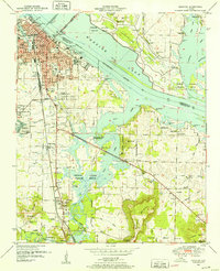 Decatur 1950 topographic map thumbnail