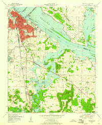 Decatur 1950 topographic map thumbnail