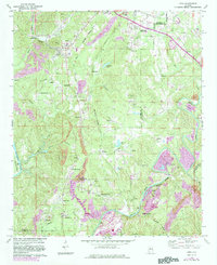 Dora 1971 topographic map preview