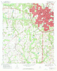 Dothan West 1969 topographic map thumbnail
