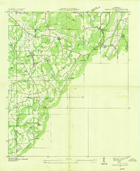 Dugout Valley 1936 topographic map thumbnail
