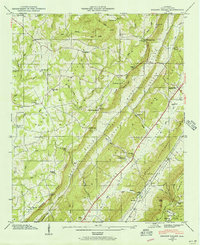 Dugout Valley 1946 topographic map thumbnail