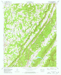 Dugout Valley 1975 topographic map thumbnail