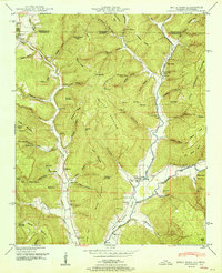 Estill Fork 1951 topographic map thumbnail