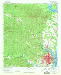 Eufaula North 1968 topographic map thumbnail