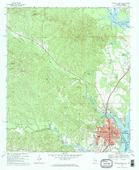 Eufaula North 1968 topographic map thumbnail