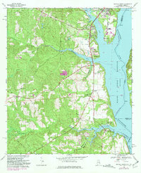 Eufaula South 1968 topographic map thumbnail