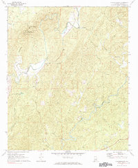 Flag Mountain 1971 topographic map preview