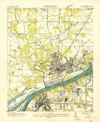 Florence 1936 topographic map preview