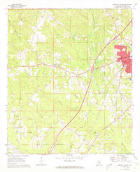 Greenville West 1971 topographic map thumbnail