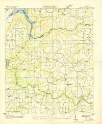 Grove Oak 1936 topographic map thumbnail